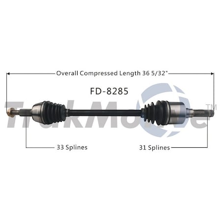 Surtrack Axle Cv Axle Shaft, Fd-8285 FD-8285